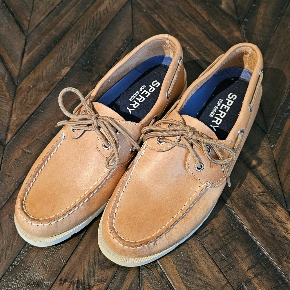 Sperry Original 2-Eye  Leather Boat Shoe Top Siders Men's 8.5 EUC